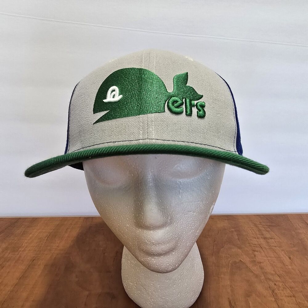 New Era 9FIFTY Vintage Hockey Hartford Whalers Adjustable Wool Snapback Hat OS - Picture 2 of 7